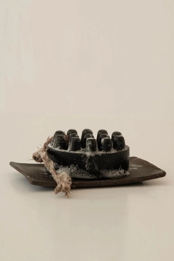 Cedar and Myrrh Palo Santo + Charcoal Bar Soap