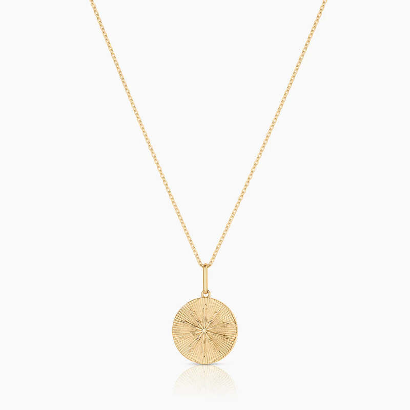 Thatch Sundial Coin Charm