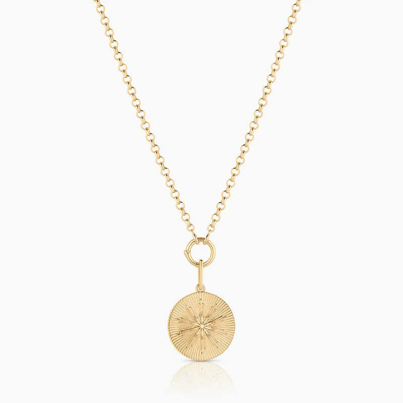 Thatch Sundial Coin Charm