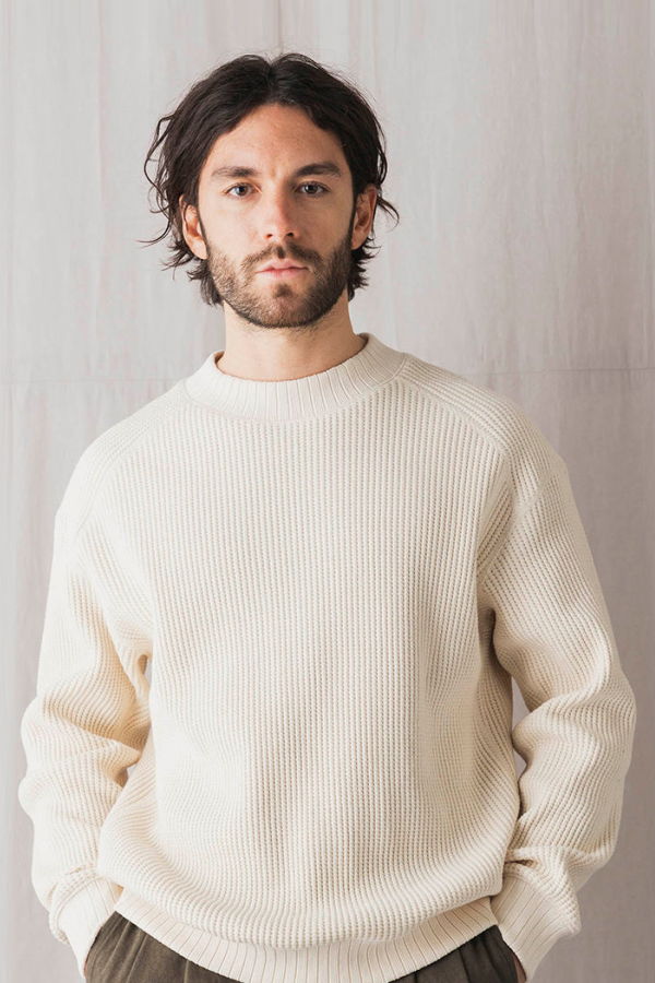 Jackman Waffle Midneck Sweater