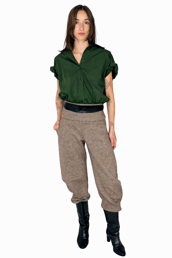 Meg Sleeveless Boyfriend Shirt