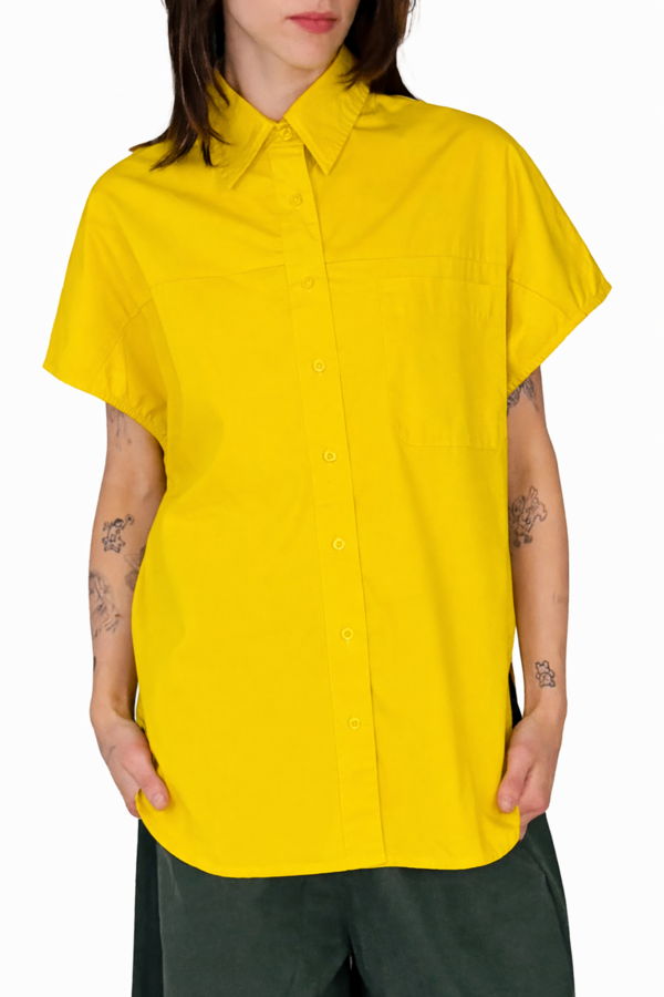 Meg Sleeveless Boyfriend Shirt