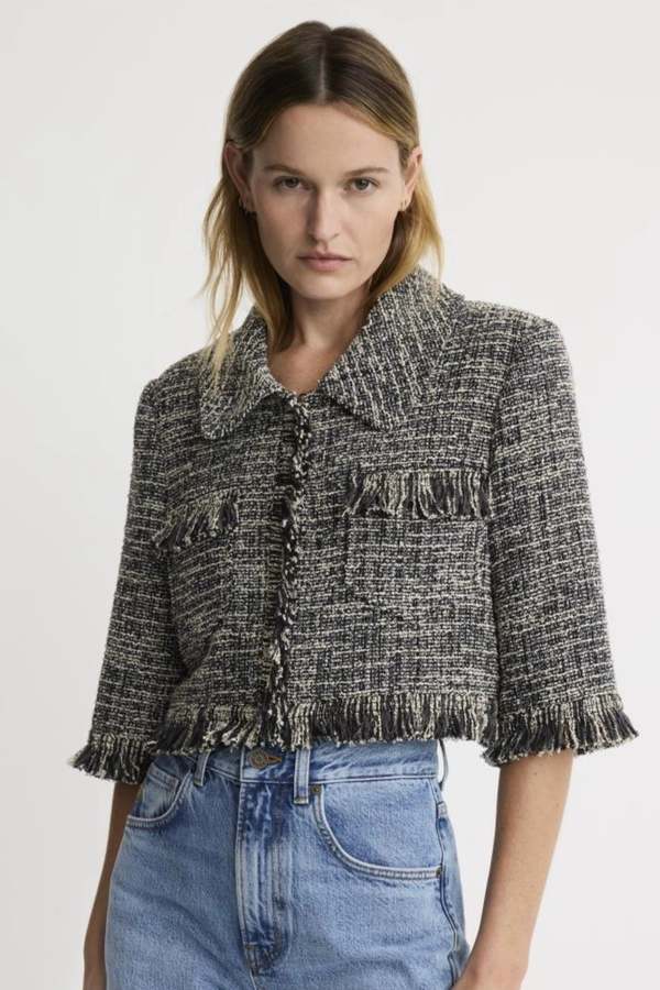 Smythe Cropped Sleeve Mini Jacket SP26048 Jacket Smythe Cropped Sleeve Mini Jacket SP26048 Jacket