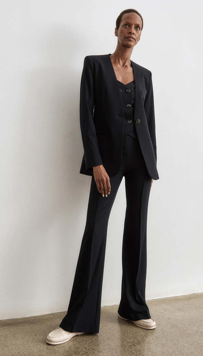 Smythe Pintuck Flare Pants