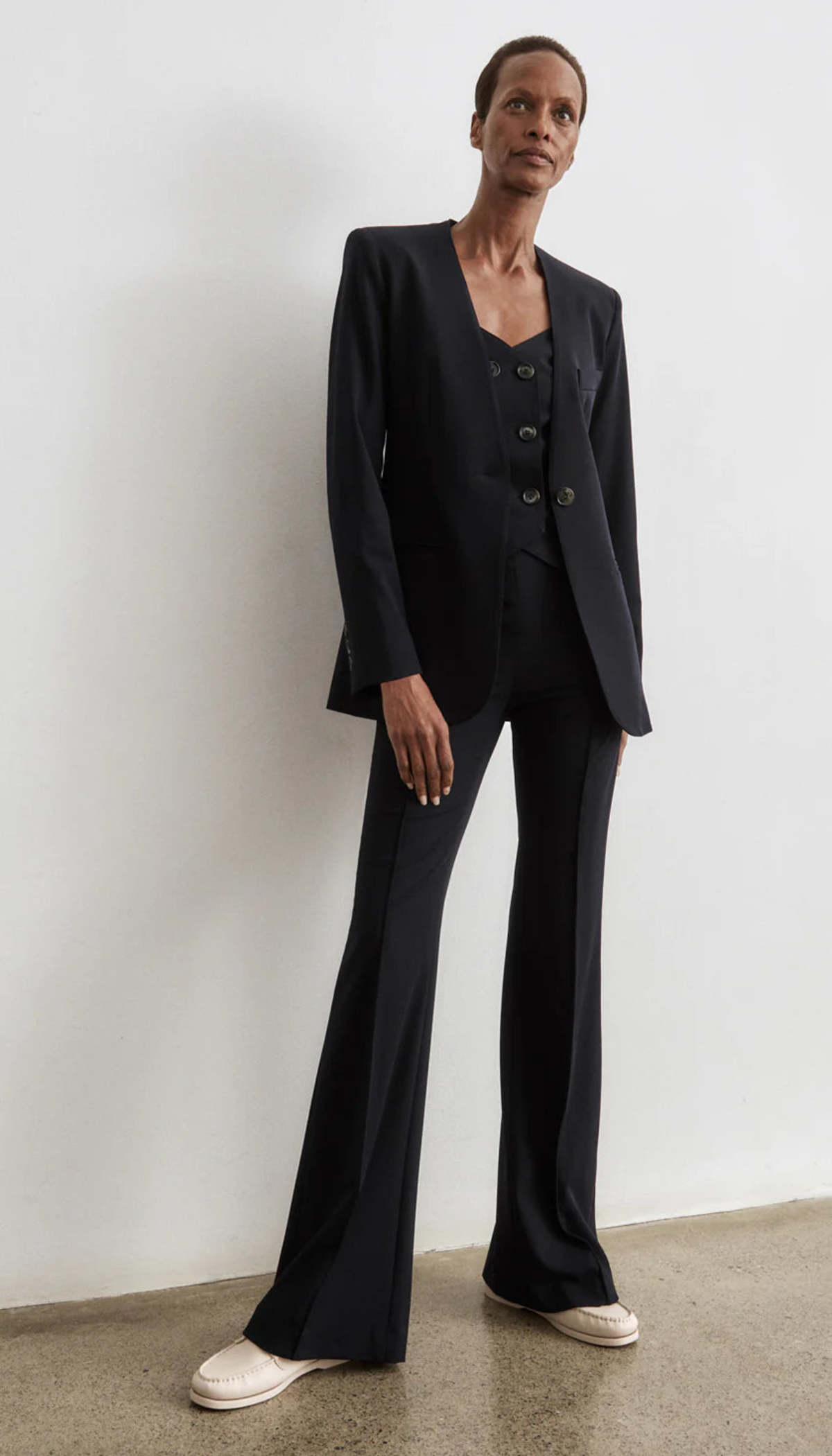 Smythe Pintuck Flare Pants - Image 4 of 6