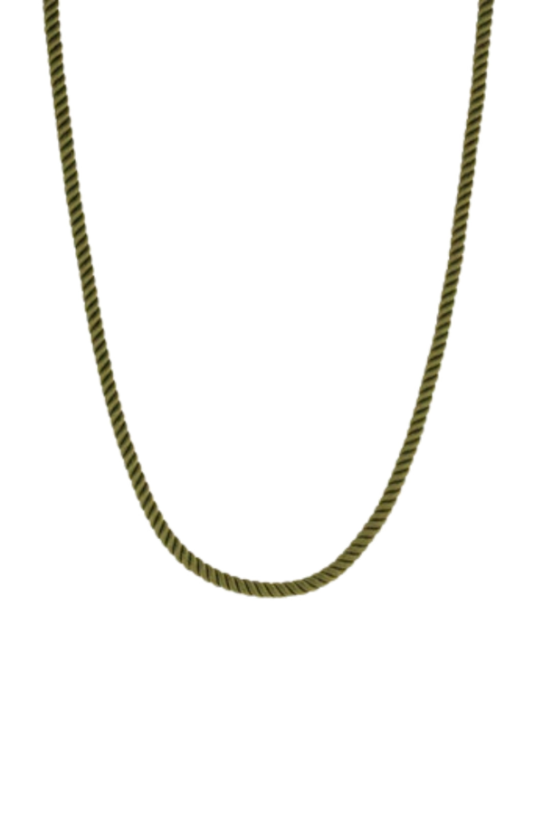 Thatch Coco Moss Silk Cord Necklace
