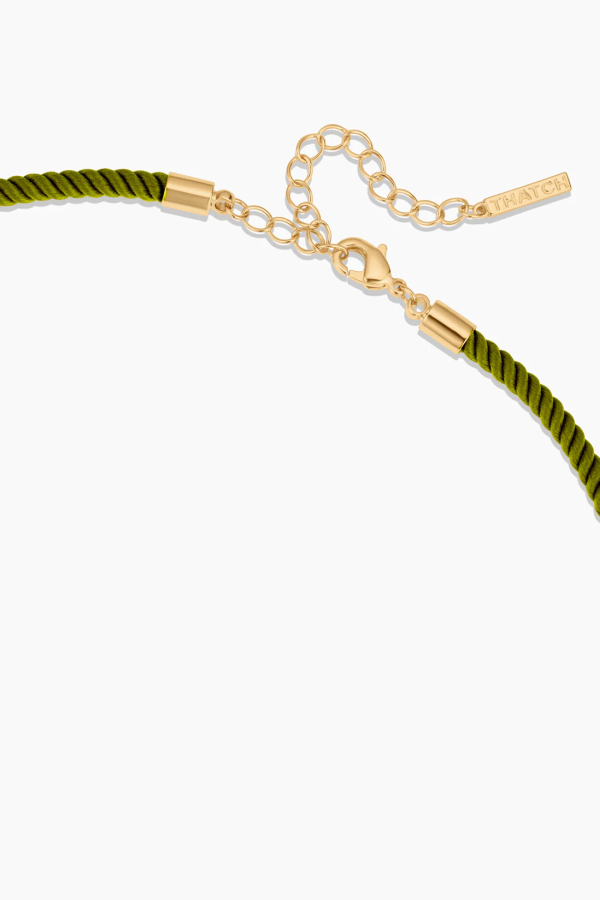 Thatch Coco Moss Silk Cord Necklace