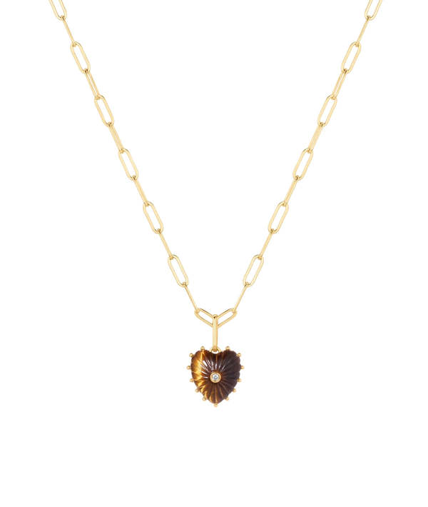 Thatch Isabel Tiger's Eye Heart Necklace Thatch Isabel Tiger's Eye Heart Necklace