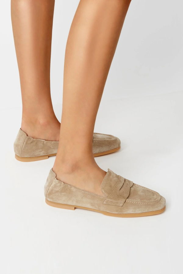 La Canadienne Kitson Leather Loafer - Wheat Pebble