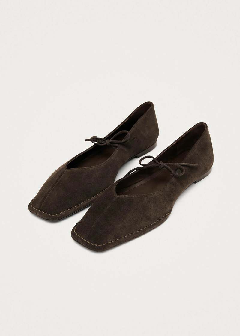 Alohas Sway Suede Leather Ballet Flats