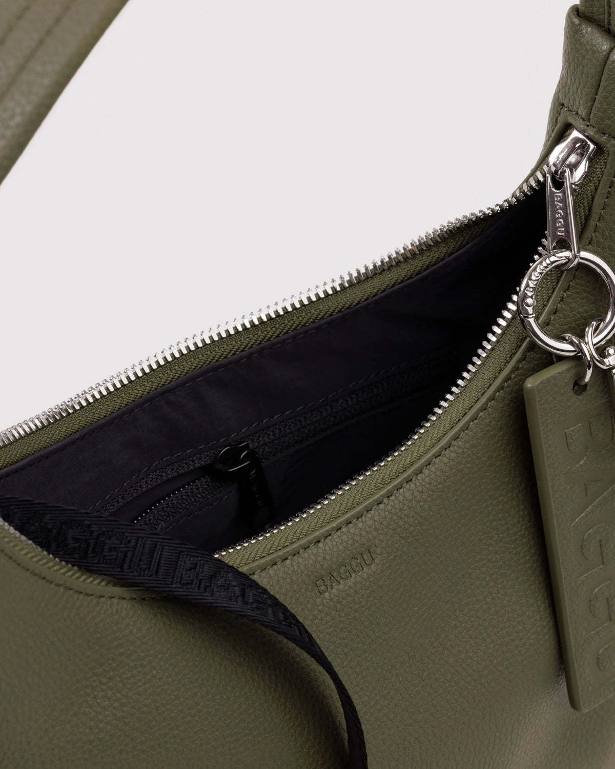 BAGGU Loden Mini Recycled Leather Shoulder Bag - Image 3 of 3