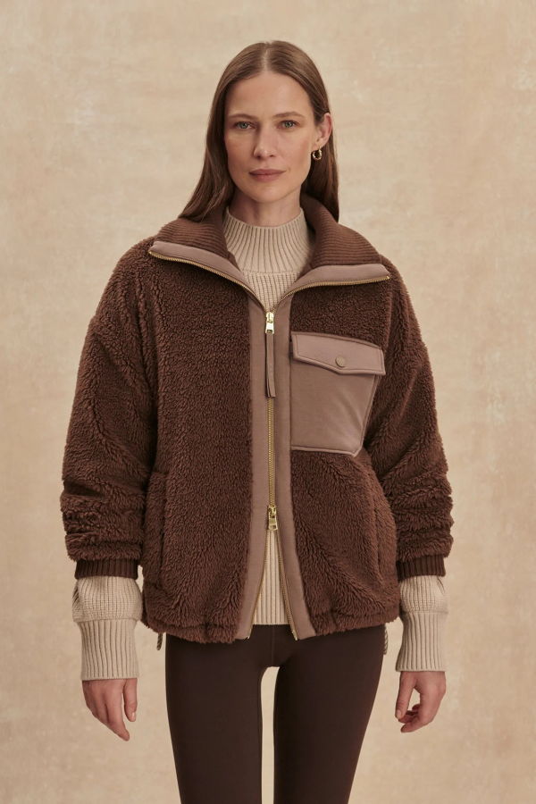 Varley Lowell Sherpa Jacket - Carafe