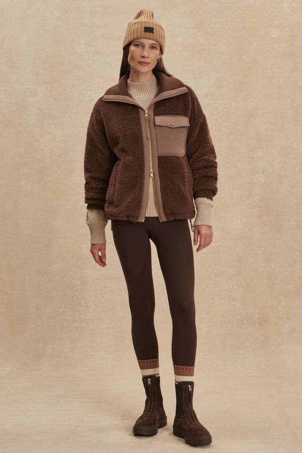 Varley Lowell Sherpa Jacket - Carafe