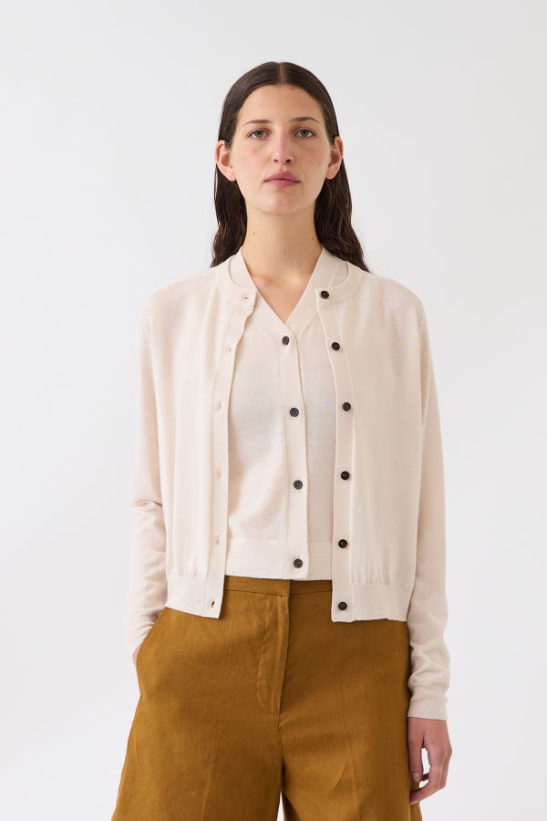 DEMYLEE Caraline Superfine Merino Wool Cardigan