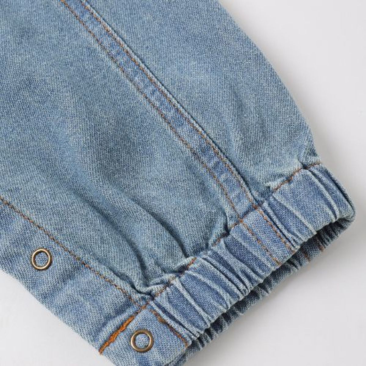 KIDS Rylee + Cru Cargo Baby Overall - Washed Blue - Image 2 of 3