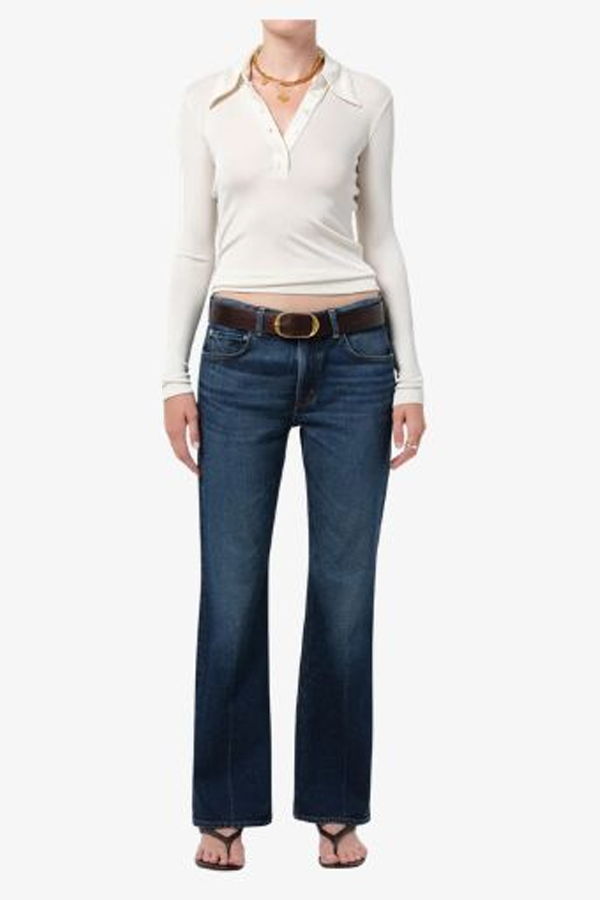 Citizens of Humanity Genova Low Rise Boot Jeans - Sutherland (Dark Indigo)