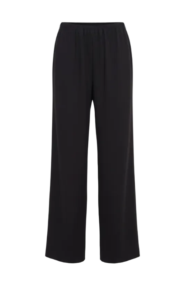 House of Dagmar Fluid Crepe Trousers - Black