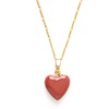 Amano Studio Large Enamel Heart Locket Necklace - Thumbnail 1