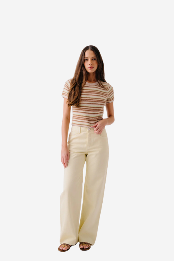 SABLYN Jude Cashmere Tee - Buttercup