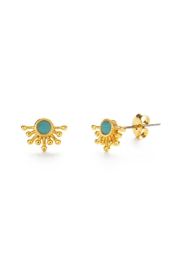 Amano Studio Rays of Light Stud Earrings: Turquoise