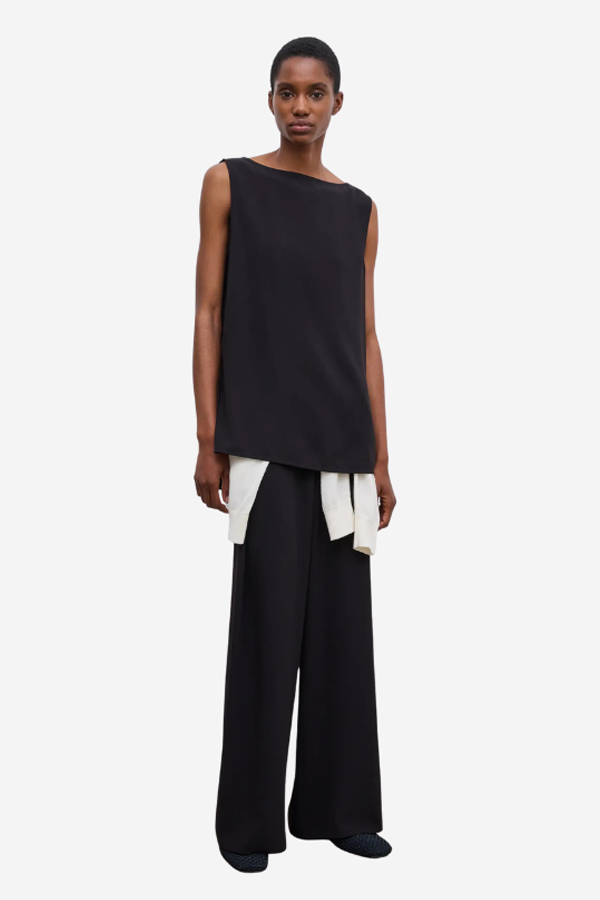 House of Dagmar Sleeveless Crepe Top