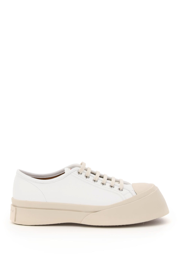 Marni Pablo Leather Sneakers - Bianco