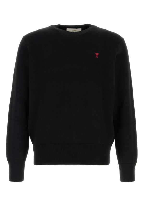 Ami Alexandre Mattiussi Black Wool Sweater - Black