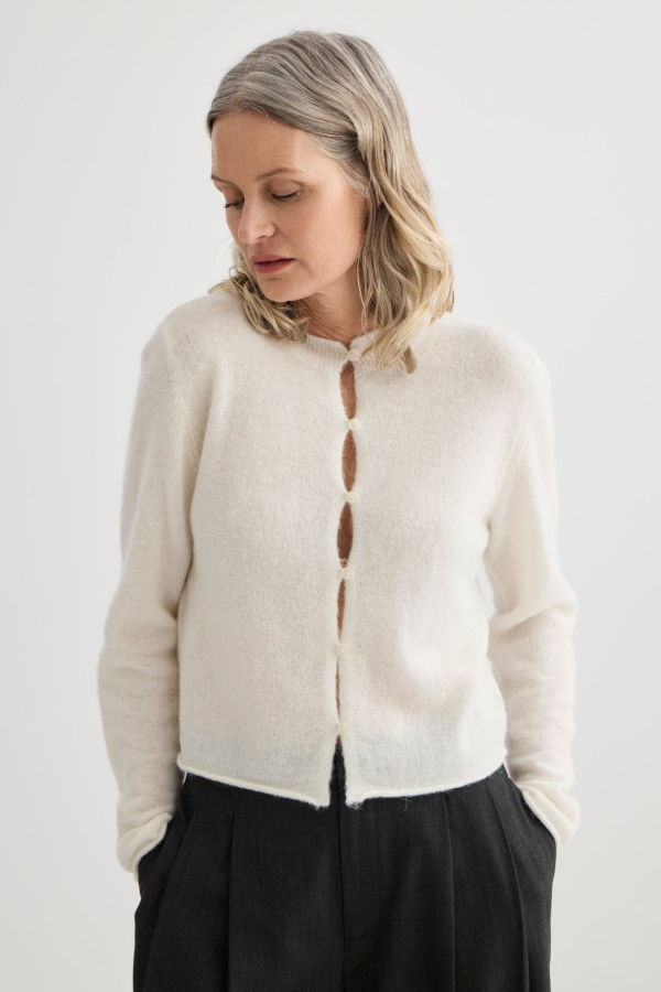 Laing Home Alpaca Cropped Cardigan