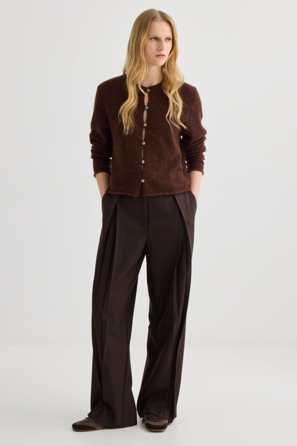 Laing Home Alpaca Cropped Cardigan