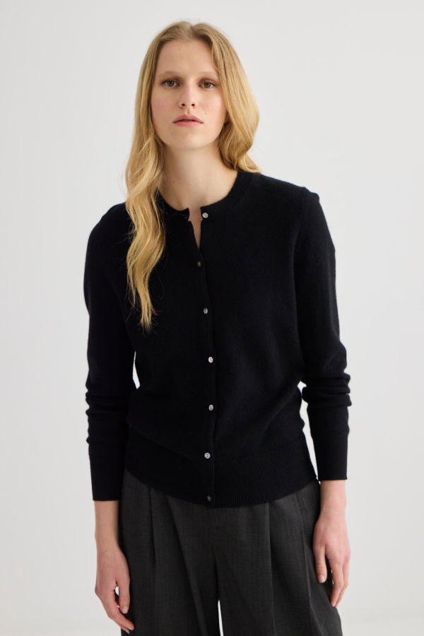 Laing Home Cashmere Crew Neck Cardigan