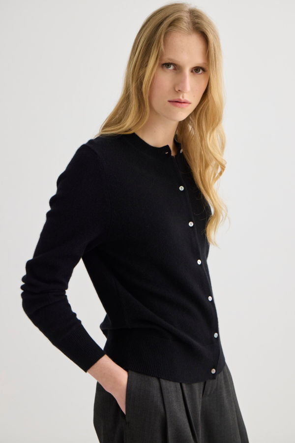 Laing Home Cashmere Crew Neck Cardigan