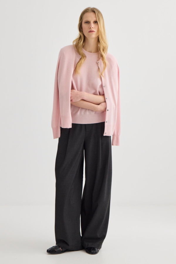 Laing Home Cashmere Crew Neck Cardigan