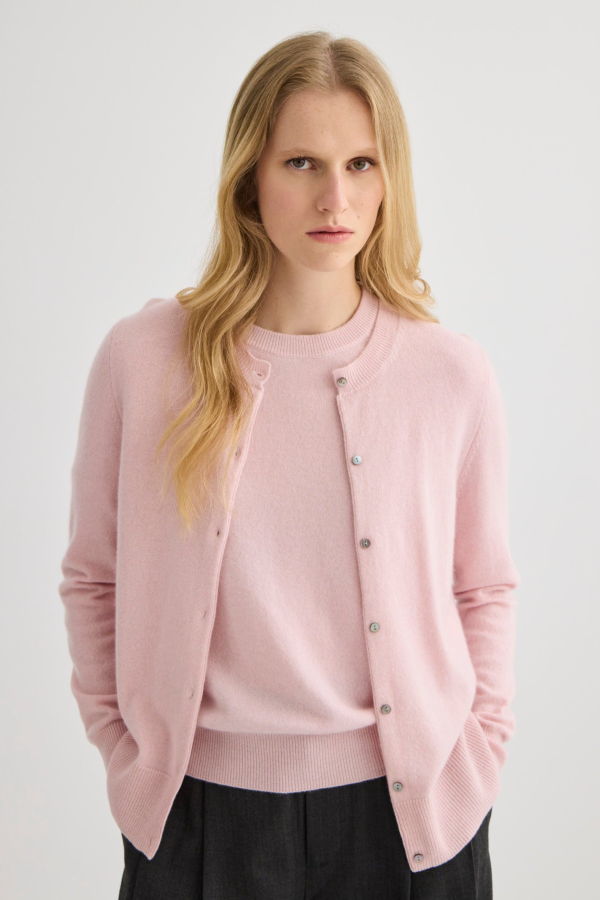 Laing Home Cashmere Crew Neck Cardigan