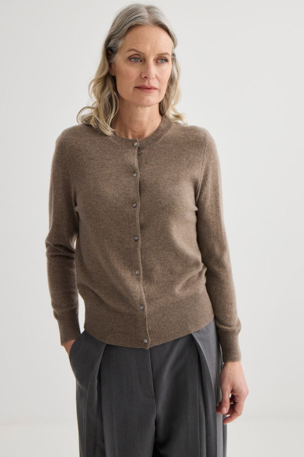 Laing Home Cashmere Crew Neck Cardigan