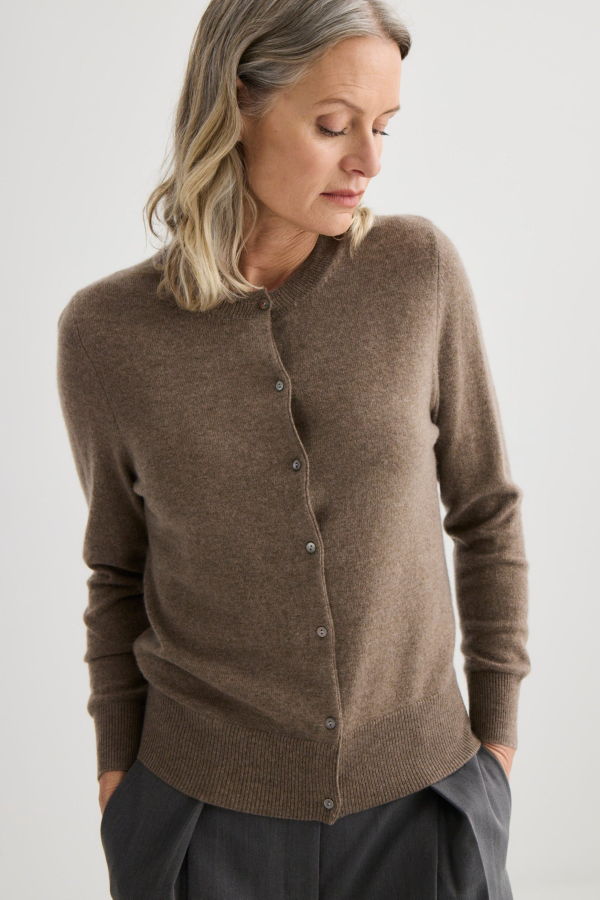 Laing Home Cashmere Crew Neck Cardigan