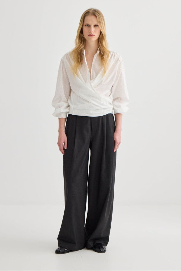 Laing Home Wide Leg Pleat Front Trouser