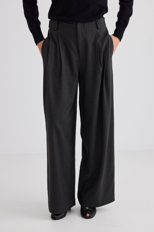 Laing Home Wide Leg Pleat Front Trouser