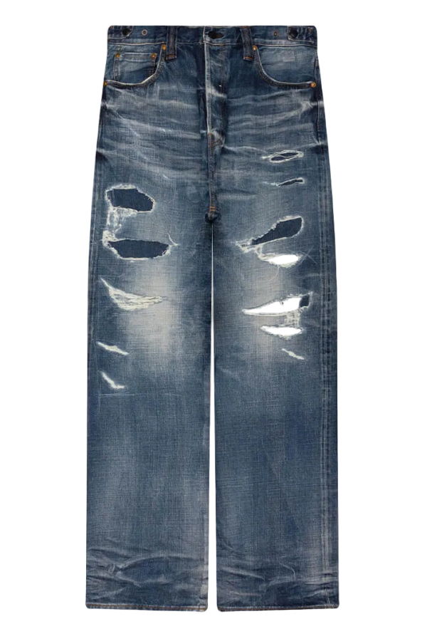 Mastercraft Union Showa Relaxed Manatsu Repaired Jeans