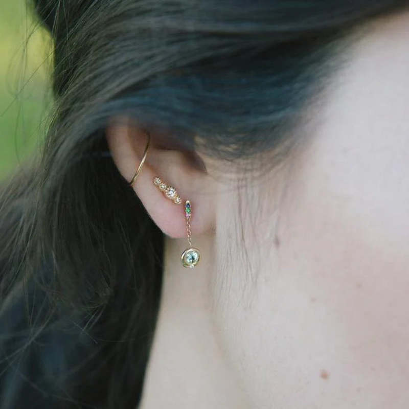 Jennie Kwon Designs Diamond Journey Stud Earring