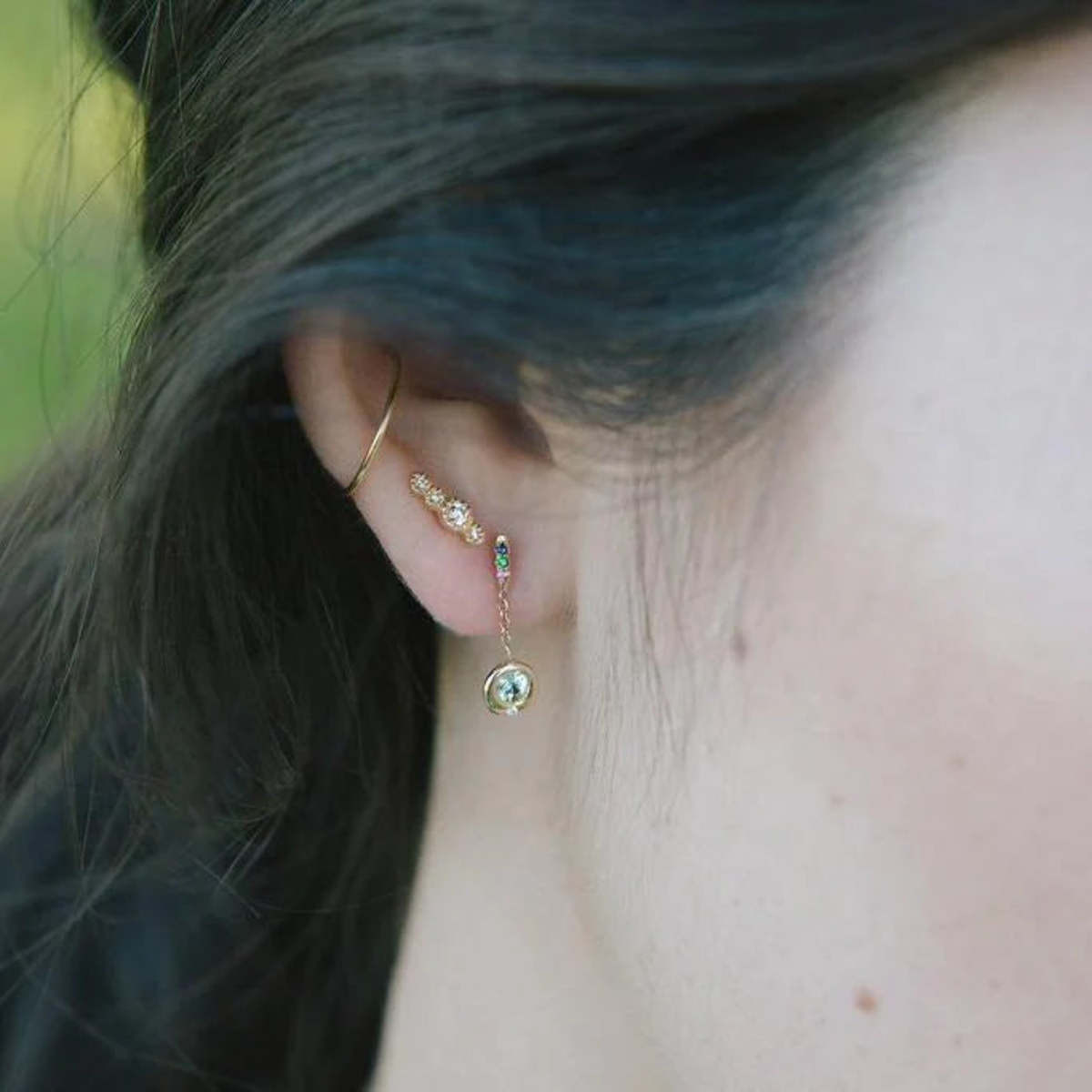 Jennie Kwon Designs Diamond Journey Stud Earring - Image 3 of 4