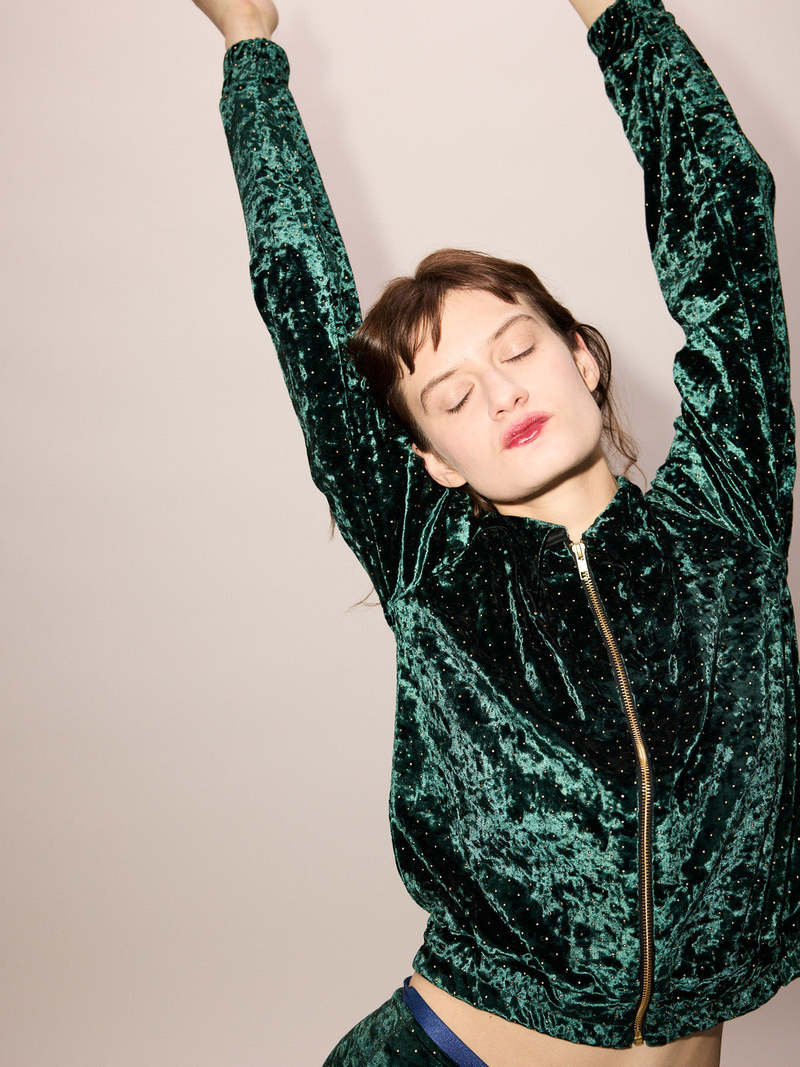 Simone Wild Blouson Jacket - Bottle Green