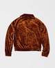 Simone Wild Crushed Velvet Blouson Jacket - Rust - Thumbnail 4