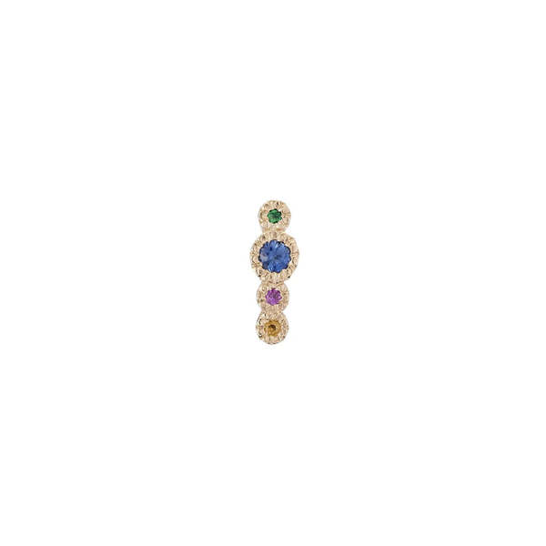 Jennie Kwon Designs Journey Blue Sapphire Stud Earring (Single)