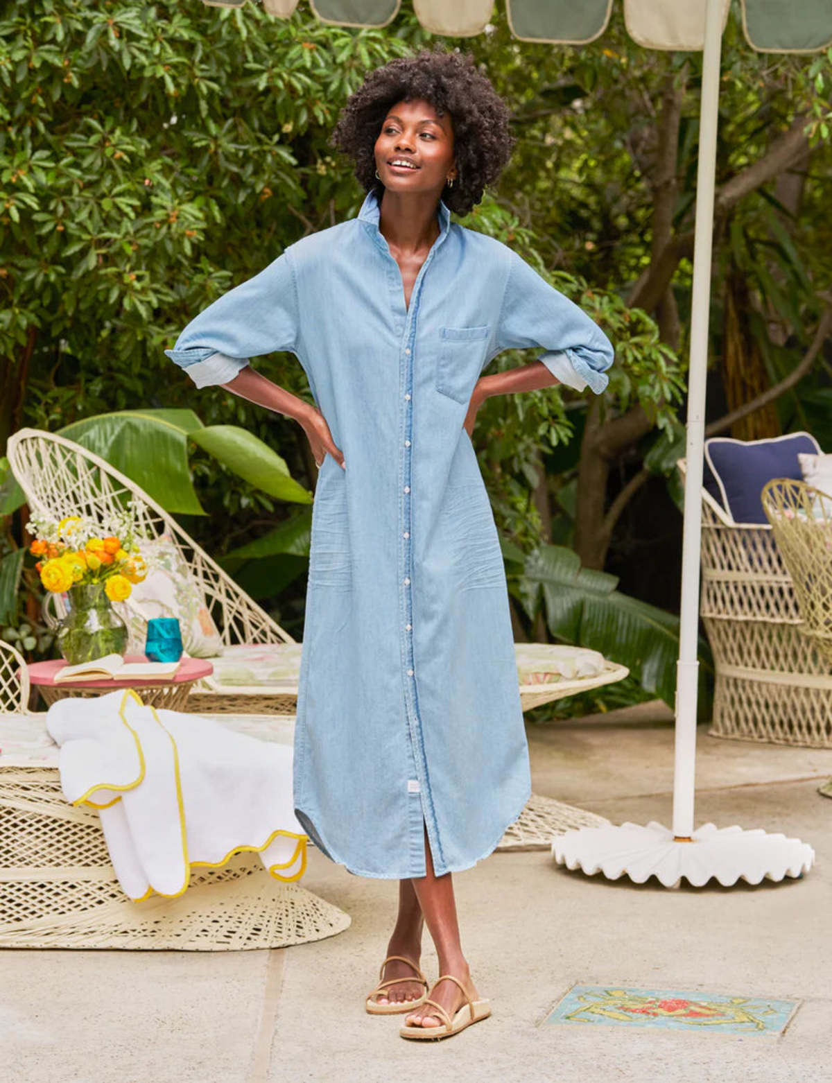 Frank & Eileen Rory Maxi Shirtdress - Image 1 of 4