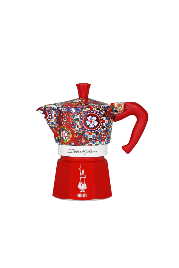 Bialetti x Dolce & Gabbana Sicilian Cart Moka Express Coffee Maker - Red