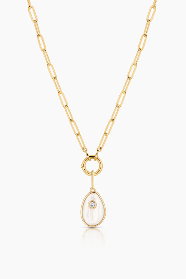 Thatch Cowrie Mother of Pearl Charm