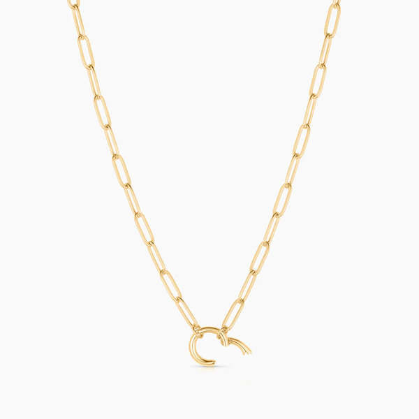 Thatch Finn Paperclip Charm Necklace