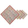 Sustainable Threads Streamline Hand Block Printed Napkins Set of 4 - Thumbnail 4