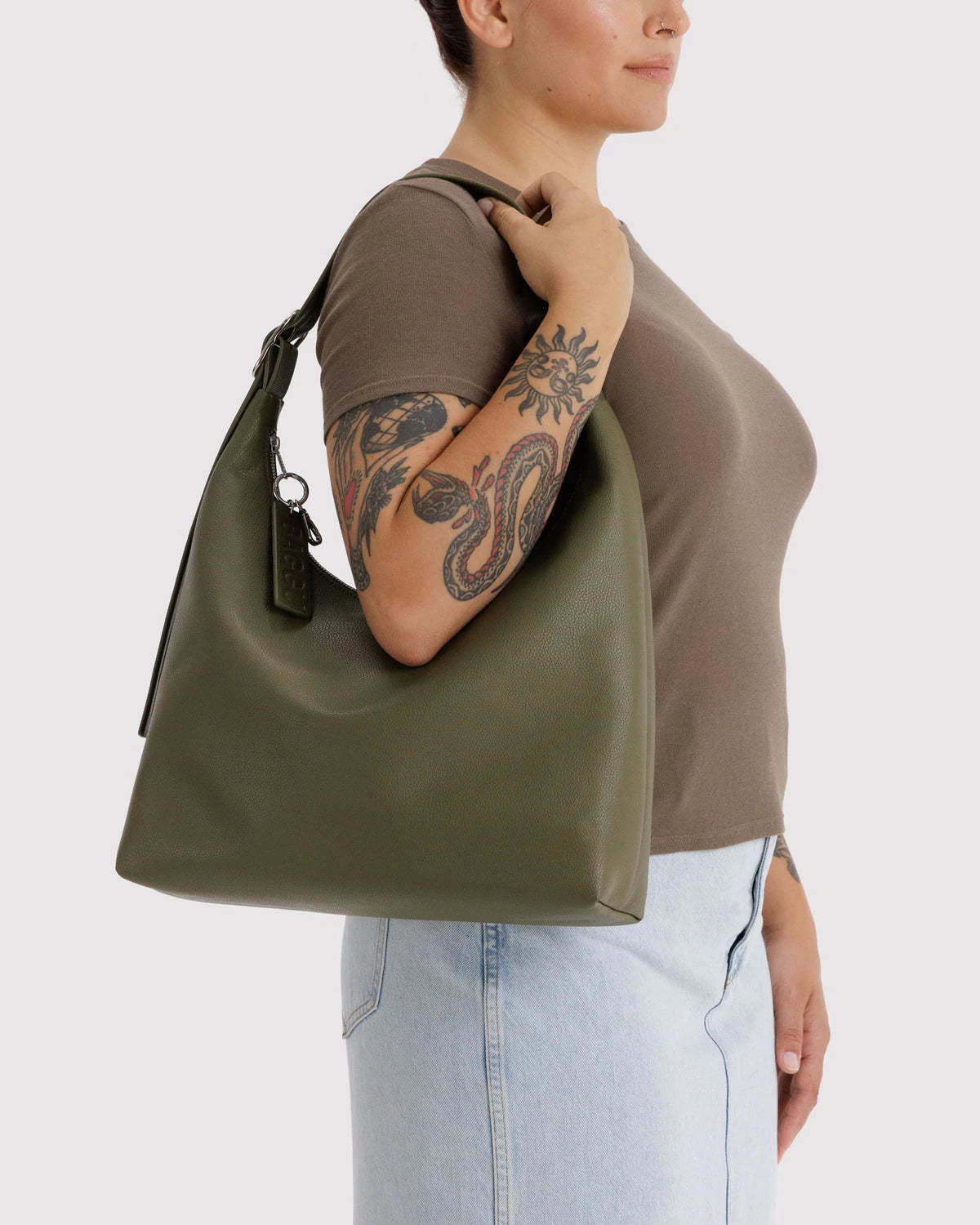 BAGGU Loden Recycled Leather Shoulder Bag - Image 2 of 4