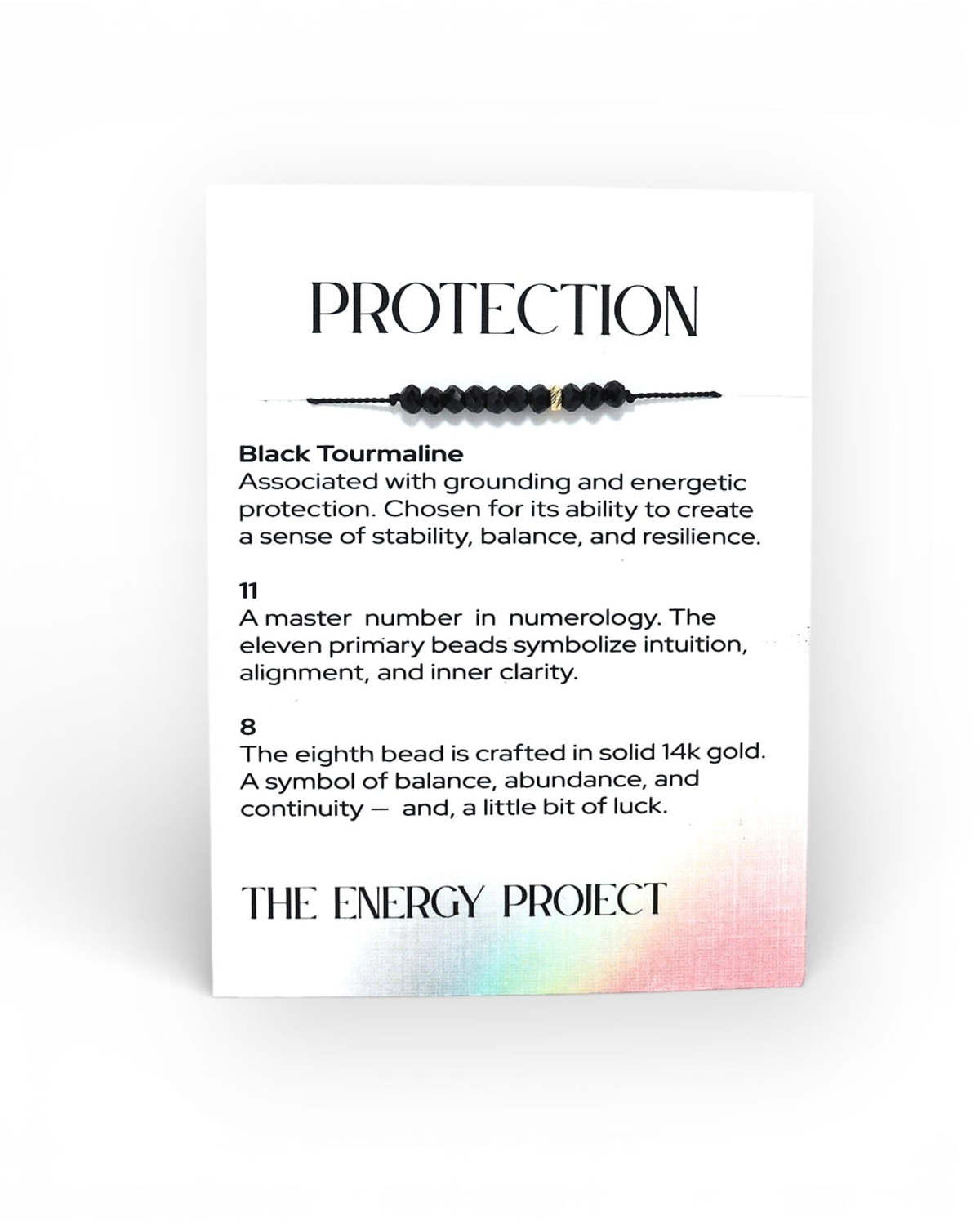 C. GRASSI The Energy Project Bracelet Protection - Black Tourmaline/Solid 14K Gold Bead - Image 2 of 9